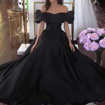 

Sweetheart princess evening prom ball gown 2018 black vestido de noiva festa robe de soiree party mother of the bride dresses