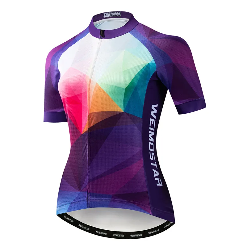 thumbnail image 1 of Weimostar 2024 - Maillot de ciclismo para mujer, manga corta, flores, ropa de ciclismo, camisetas de verano para bicicleta de montaña, camisetas deportivas de carreras para bicicleta, 1 of 5