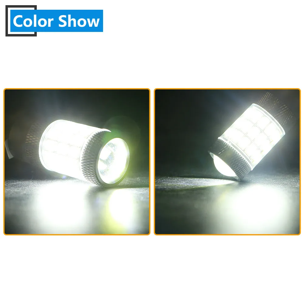 2X 9-28 в P21W 2835 42 SMD Светодиодная лампа 1156 BA15S 1157 PY21/5 Вт 3157 7443 стоп-сигнал, задний фонарь для вождения, белый Янтарный красный