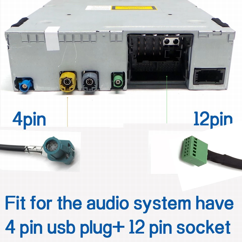 12Pin 12 в автомобильный беспроводной AUX Bluetooth 5,0 адаптер громкой связи Авто Bluetooth автомобильный комплект аудио кабель для Audi A3 A4 B8 B6 A6 C6 B7 C6 C5