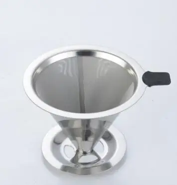 115mm 2layer Double Layer Stainless Steel Coffee Filter Holder Pour Over Coffees Dripper Mesh Coffee Tea Filter Basket Tools pf92709 - Цвет: 115mm 2layer