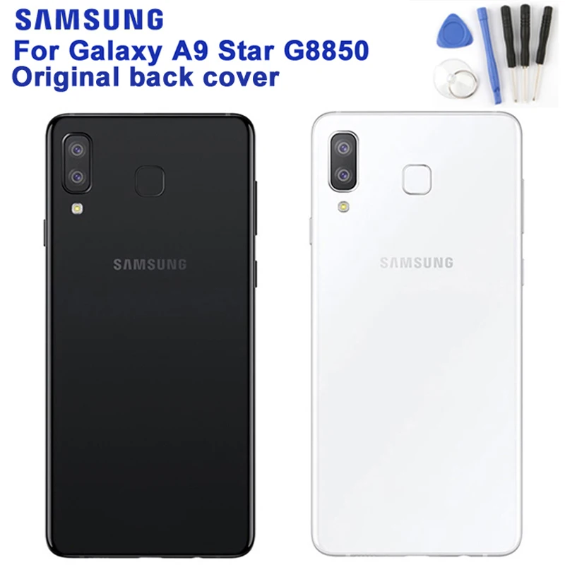 

Original Samsung Battery Back Cover For Samsung Galaxy A9 Star G8850 Door Housing Camera Glass Lens Frame