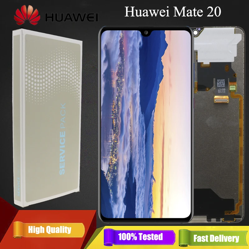 Для huawei mate 20 ЖК-дисплей с рамкой сенсорный экран дигитайзер сборка Ремонт для huawei mate 20 ЖК-экран