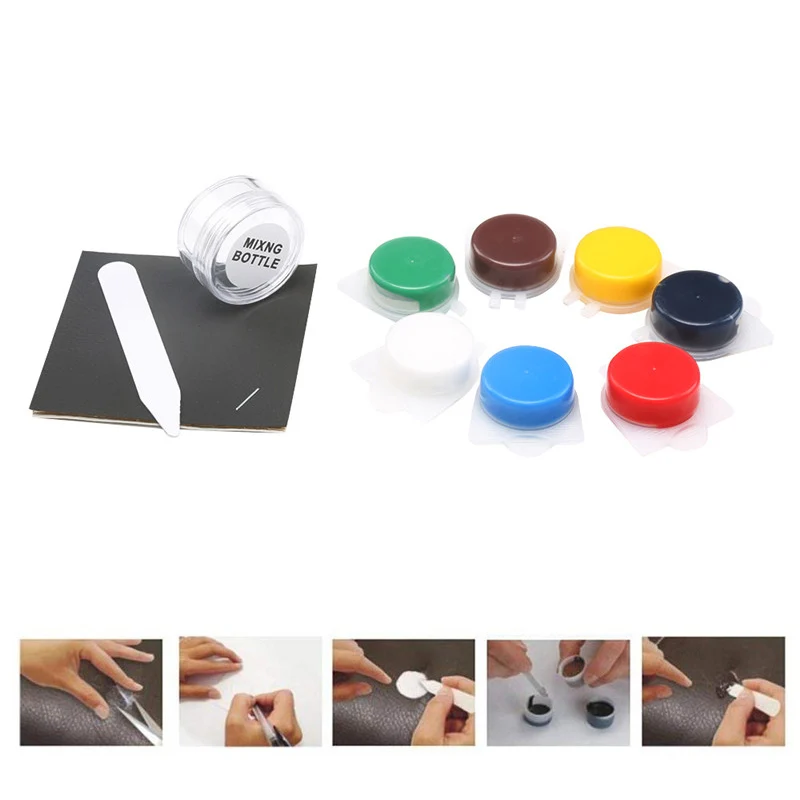 Car Care No Heat Liquid Leather Repair Kit Auto Complementary Color Paste Car Seat Sofa Hole Scratch Cracks Polish Paint Care