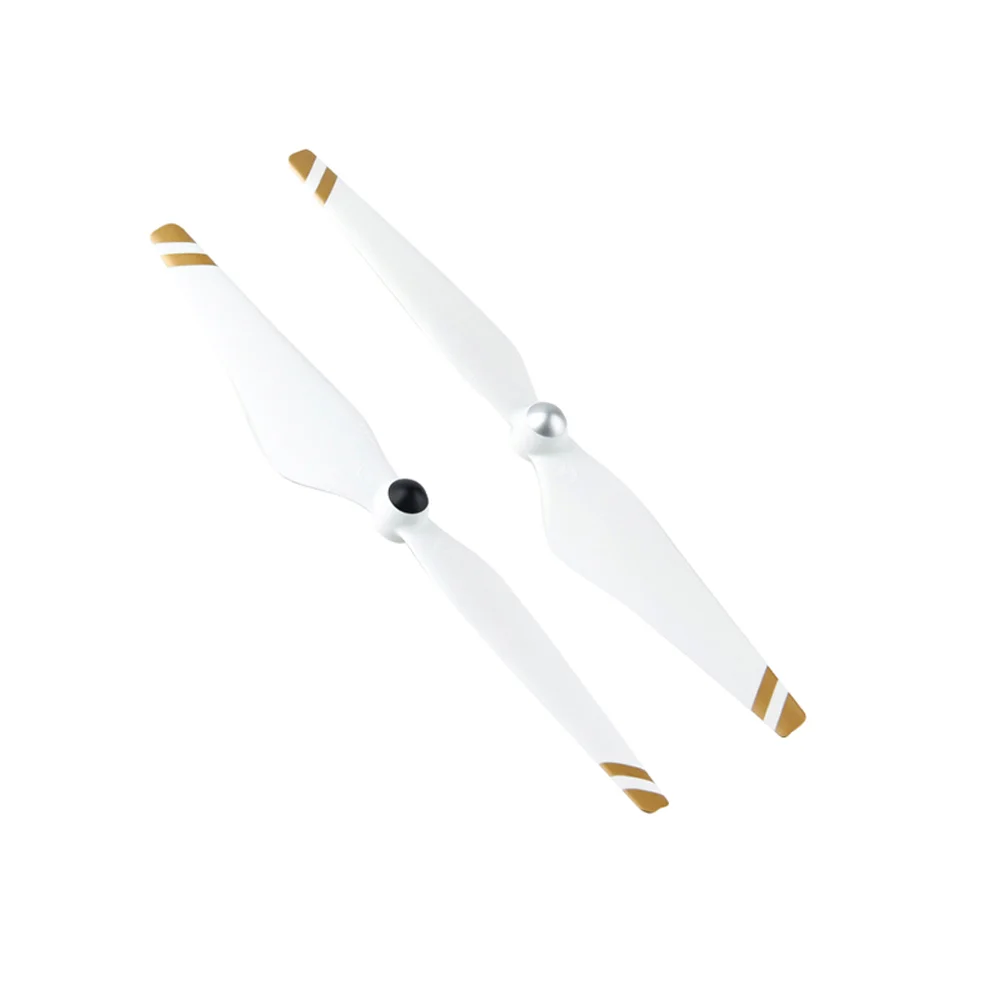 DJI Phantom 3 2 самозатягивающиеся пропеллеры 9450 белый с золотыми полосками для