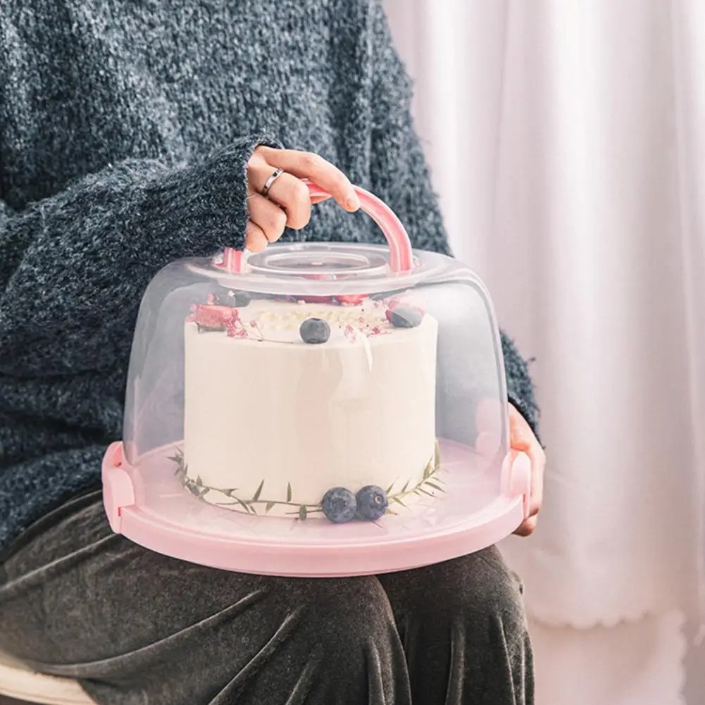 Pastry Tools Cake Carrier Portable Long Lasting Round Toast Cake Box Baking Supplies