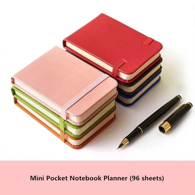 96 Sheets A7 Mini Pocket Fruit Color Notebook Journals Monthly Weekly Daily Planner Study Work To