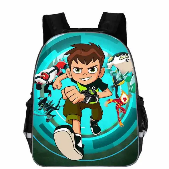 Подростковый мультяшный рюкзак Ben 10, школьные сумки с героями мультфильмов для мальчиков, популярный рюкзак для начальной школы, школьные ранцы для мальчиков и девочек Mochila 13 дюймов