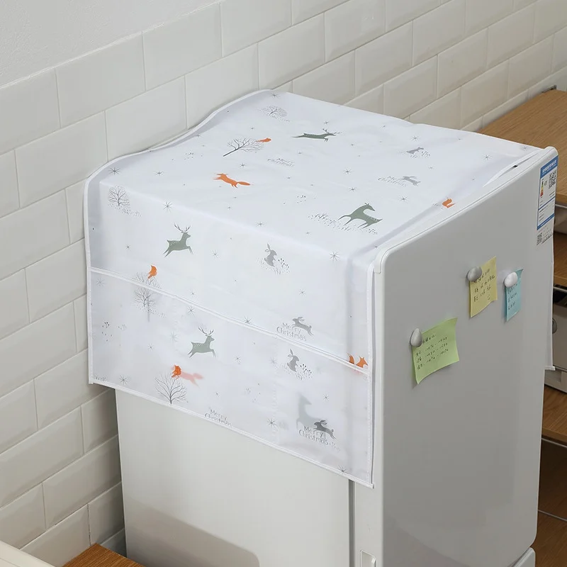 Изысканный Холодильник пыленепроницаемый декоративный чехол многоцелевой стиральной машины верхняя крышка водонепроницаемого покрытия на холодильник