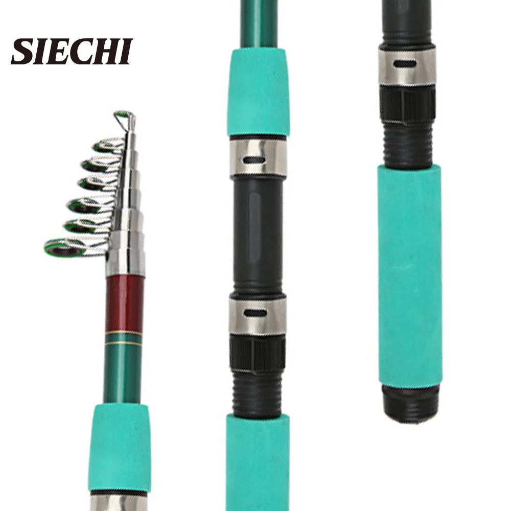 Телескопическая удочка SIECHI, из стекловолокна, 1,8 м, 2,1 м, 2,4 м, 2,7 м, 3,0 м, 3,6 м