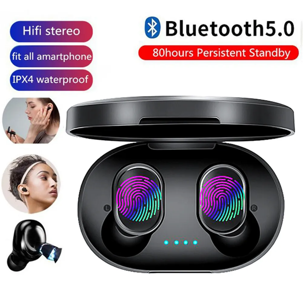 

A6S TWS Bluetooth 5.0 Earphone Noise Cancelling fone Headset With Mic Handsfree Earbuds for Xiaomi Redmi Airdots Wireless Earbud