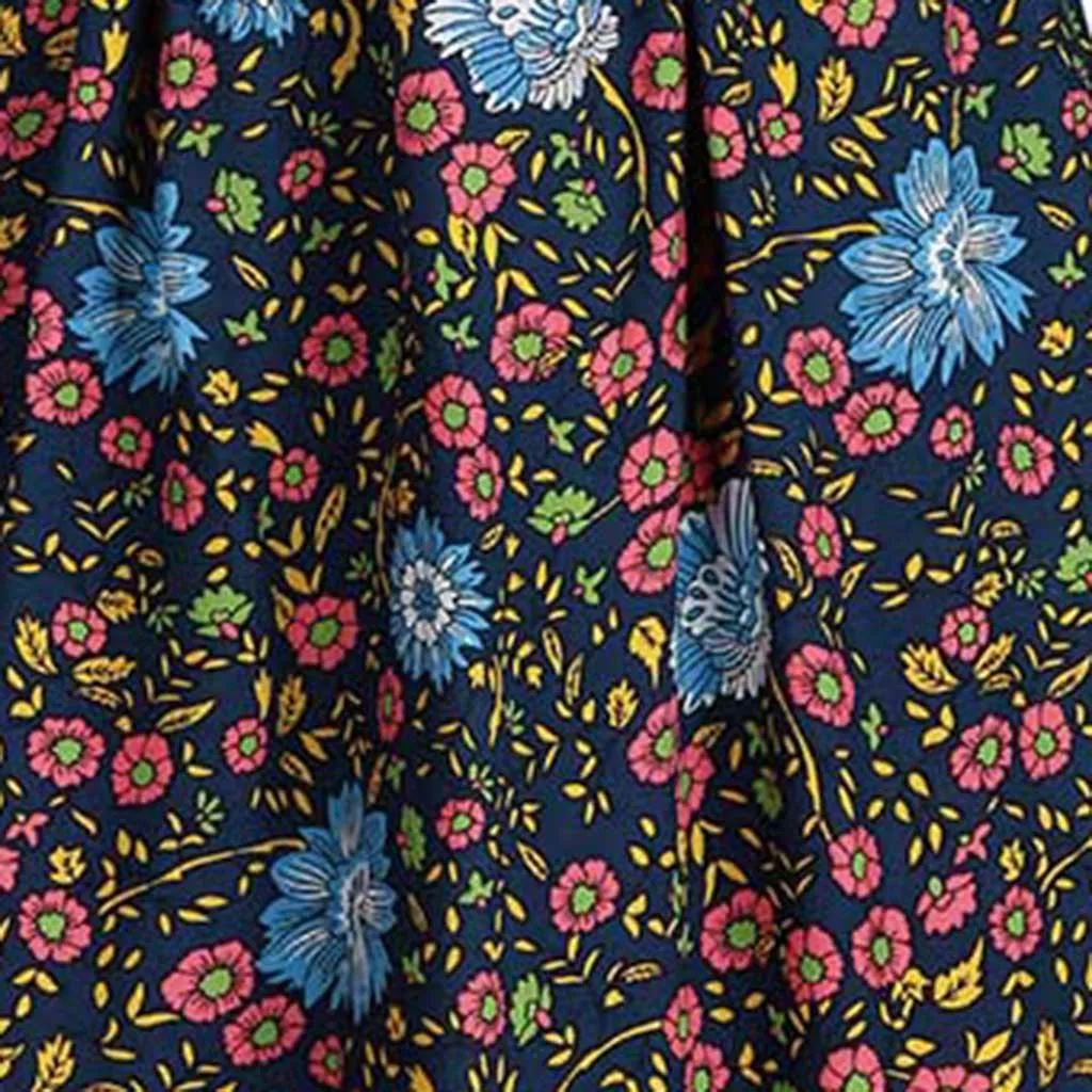 JAYCOSIN женская одежда Boho Сексуальная плиссированная юбка с высокой талией для женщин s модная эластичная юбка миди с цветочным принтом осень зима 1202