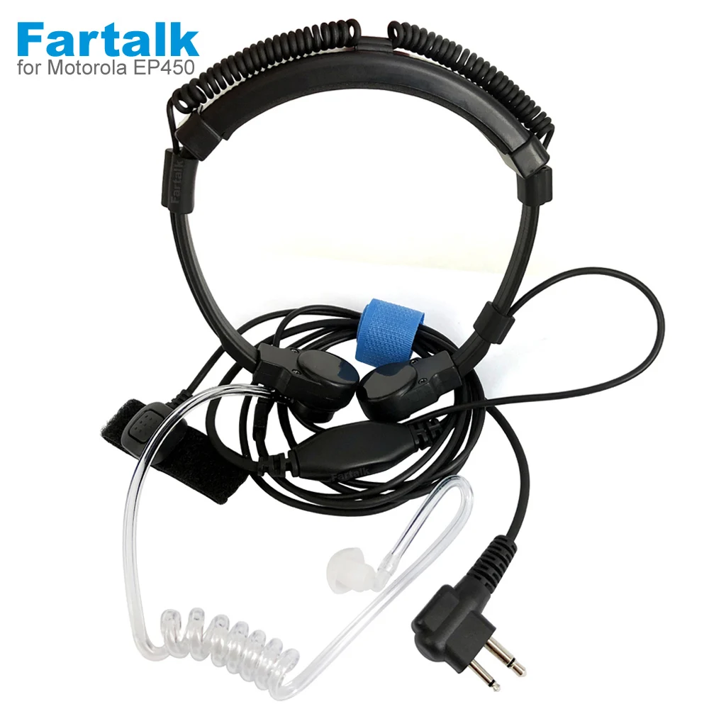 

Throat Microphone Earpiece Headset for Motorola EP450 GP300 GP68 GP88 GP88S CP88 GP3188 CP040 CP140 CP200 Walkie Talkie Radio