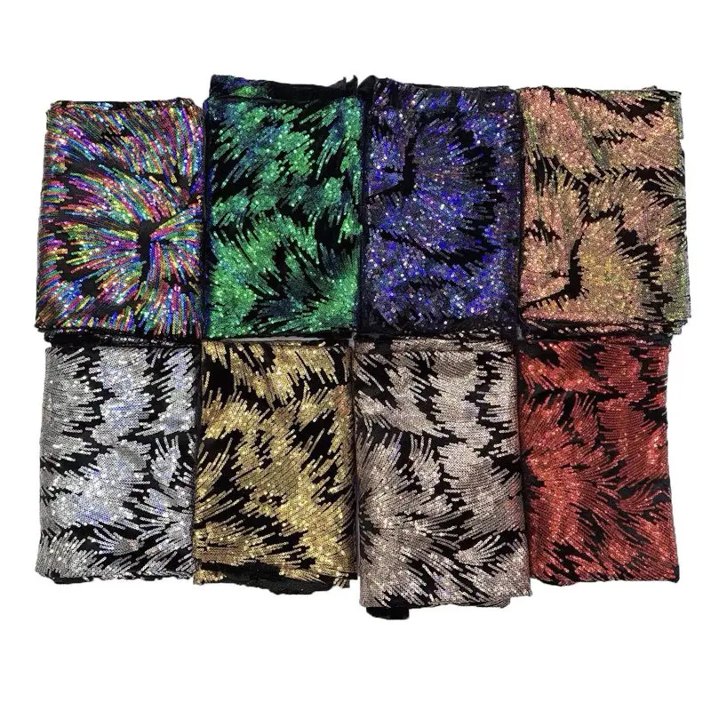 Choleedee производства сетки блестками кружевной ткани cl61295