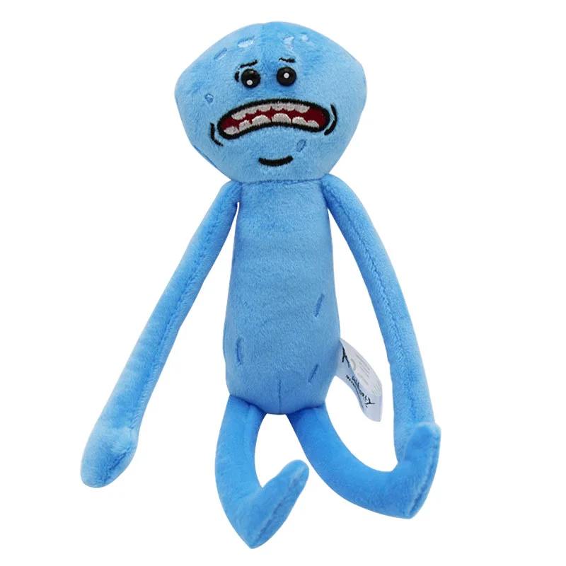 26-30 см Рик и Морти плюшевые Q Mr. Meeseeks плюшевые куклы игрушки Meeseeks Peluche Мягкие игрушки в ассортименте для украшения дома подарок - Цвет: 26cm Sad