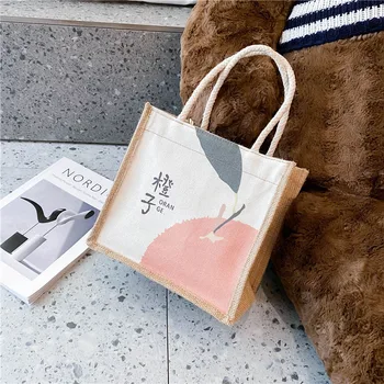 

2020 New Style Literature and Art Simple Canvas Large Bag Women Carry Bag Students Capacity tuo te bao Sheng shi WOMEN'S Bag Sho