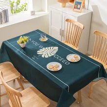 Thick Cotton Linen Waterproof and Oil Proof Disposable  Cloth TV Cabinet Coffee  Simple Household Table