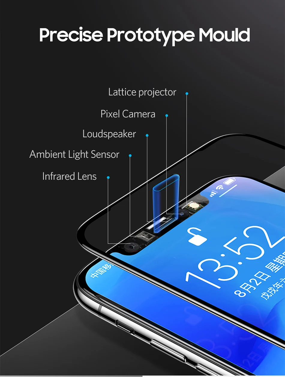Benks Ultra Thin 0.23mm Tempered Glass For iPhone XS 5.8'' XS MAX 6.5'' XR 6.1 HD Full Cover Screen Protector Anti Blue Light (6)
