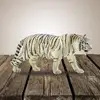 6.2 Inch White Tiger Environmental PVC Realistic Zoo Figures Jungle Wild Animals Siberian Tiger Model Kids Educational Toy 6