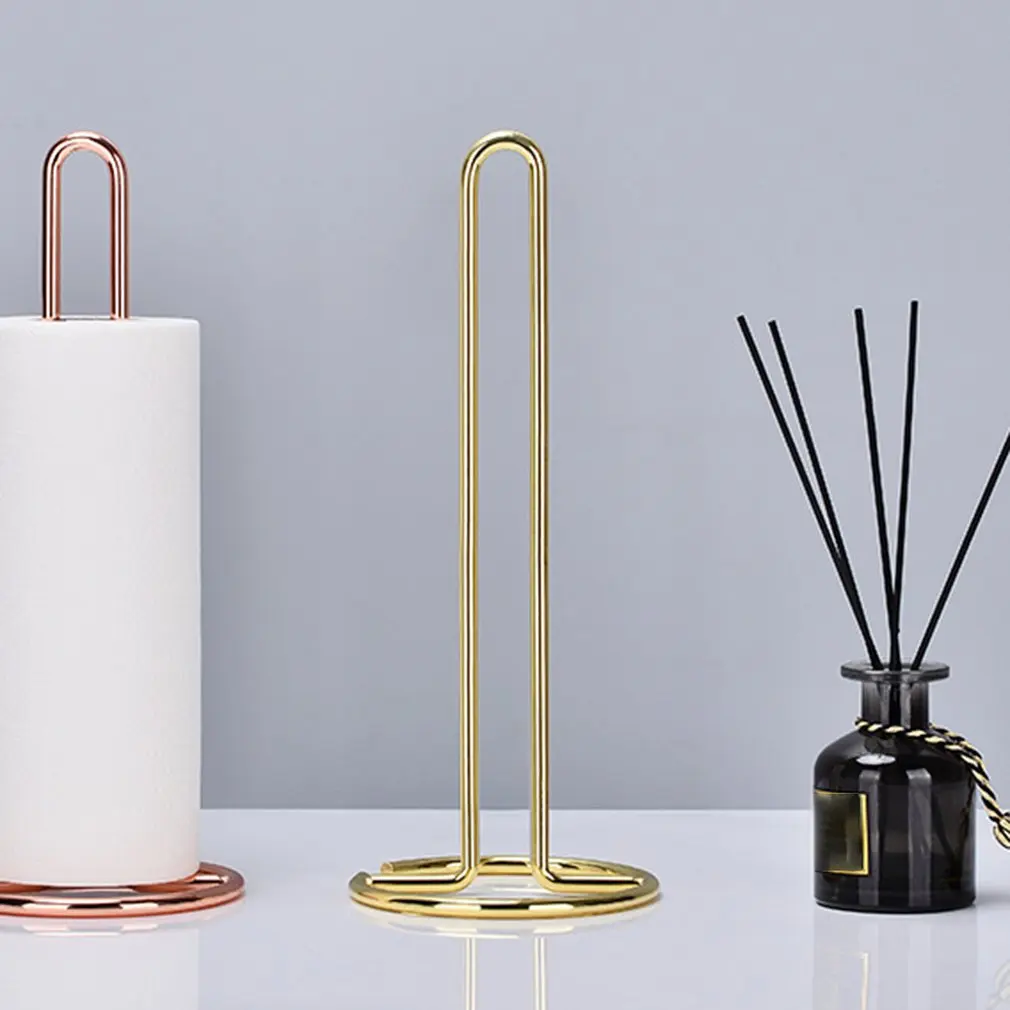 

Paper Towel Holder Desktop Kitchen Paper Towel Holder Round Bottom Vertical Design Storage Paper Towel Holder