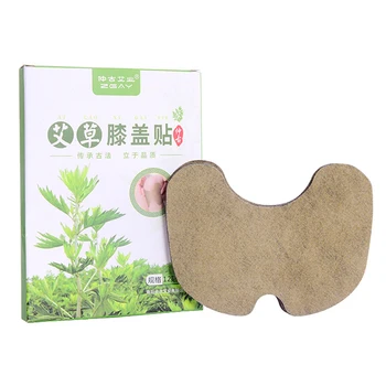 

12pcs Pain Relieving Knee Plaster Home Meridians Travel Herbal Ingredients Health Care Portable Self Heating Wormwood Patch