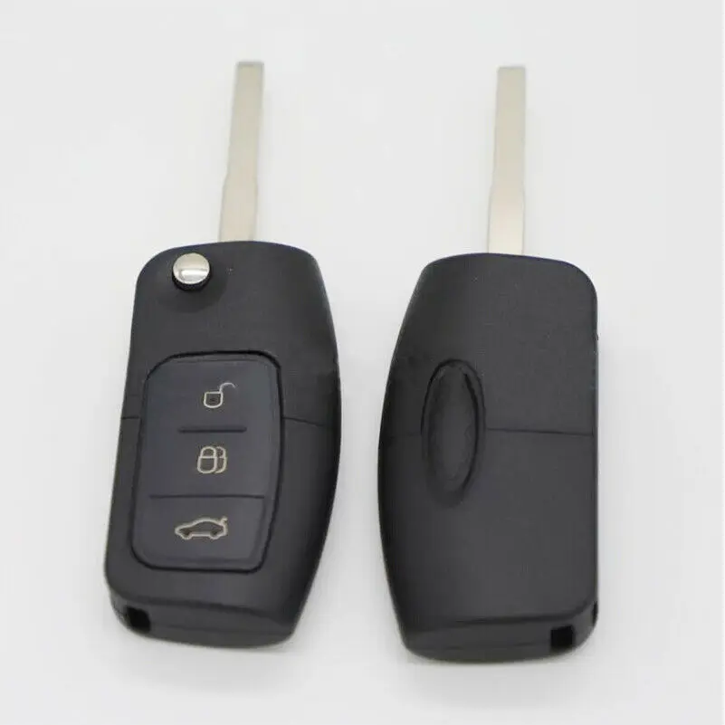 3 кнопки флип складной дистанционный ключ для Ford Focus Fiesta C Max KA 433 МГц 4D63 чип