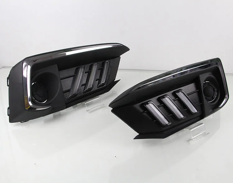 3 цвета 2 функции поворотные огни+ дневные ходовые огни для Honda Для Civic-20 светодиодный DRL Противотуманные фары с динамическим поворотным сигналом