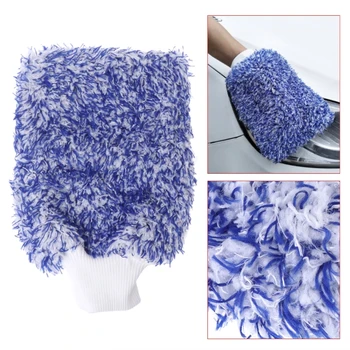 

2020 New Car Care Glove Plush Soft Microfibre Wash Mitt Microfiber Car Cleaning Detailing