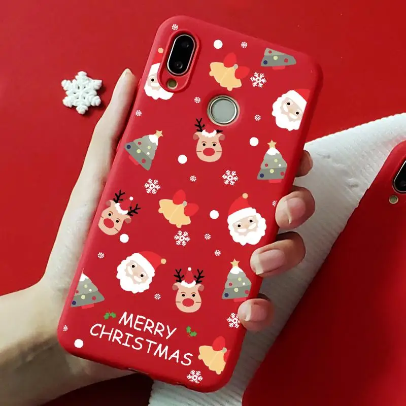 sd3lutou Веселый Рождественский чехол для huawei P8 P9 P10 Lite mini Y6 Pro Y9 Prime P30 P20 Lite Pro P Smart мягкий чехол с Санта-оленем - Цвет: sd3lutou