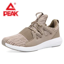 Пиковая Мужская прогулочная обувь; трикотажная дышащая повседневная обувь без украшений; нескользящие износостойкие спортивные кроссовки для тренировок