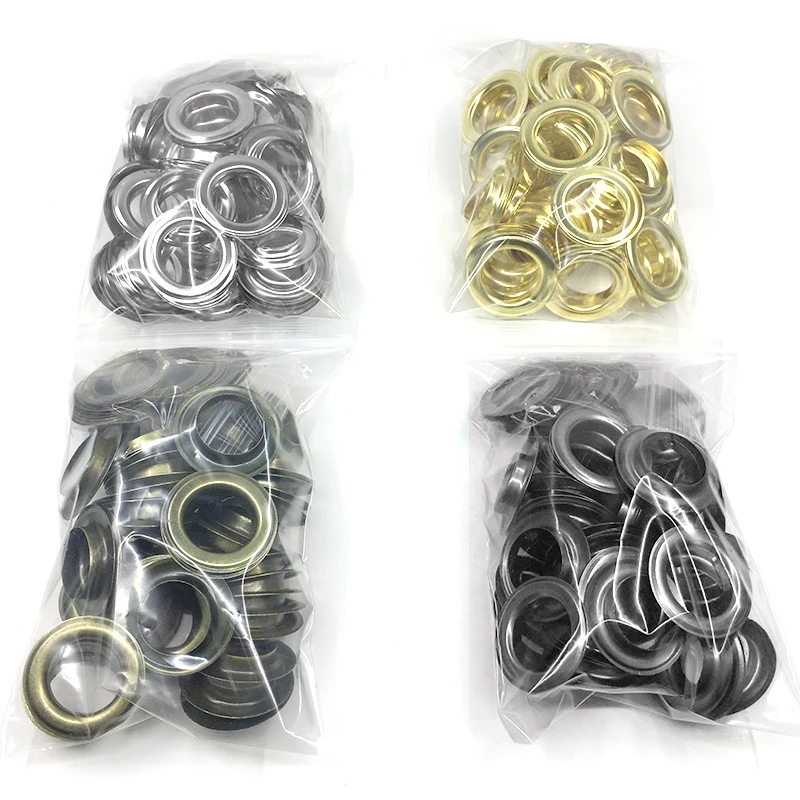 (14mm17mm20mm)50 sets Eyelet Buttons and Installation Tools  Shower curtain holes Rivets Hole Metal Eyelets DIY Tablecloth holes