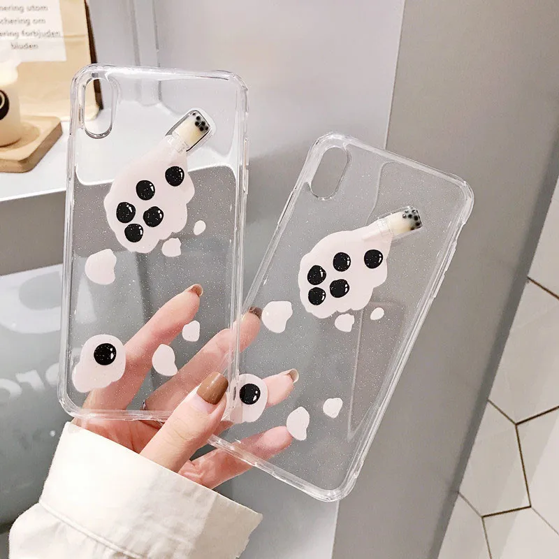 Чехол для телефона IRONGEER 3D Milk Tea iphone 7 8 Plus X XS MAX XR 6 6S Cut прозрачный ультратонкий