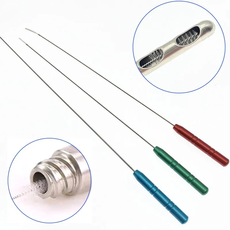 Cannula Brush 3pcs/set Liposuction Cannula Brush Tube Cleaning Cannula Brush Cleaning Fat Stem Cell