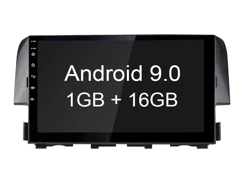Besina 10,1 дюймов Android 9,0 Автомагнитола для Honda Civic мультимедийный плеер gps навигация 2G+ 32G стерео wifi RDS видео - Цвет: 1GB RAM 16GB ROM
