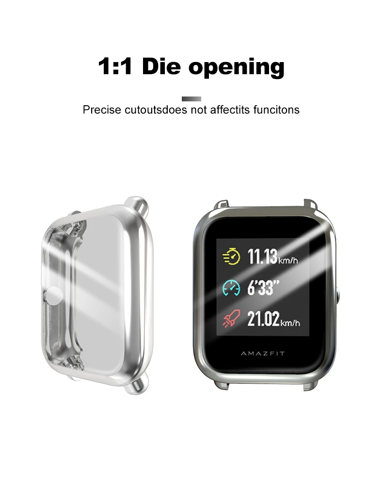 IONCT чехол из ТПУ Для Xiaomi Amazfit Bip чехол для часов Huami Amazfit bip Lite чехол s Защита для экрана