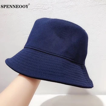 

SPENNEOOY Designer Custom Runway Fashion Female Summer Solid Elegant Casual Flat Hat Women Streetwear Chic Bucket Hats