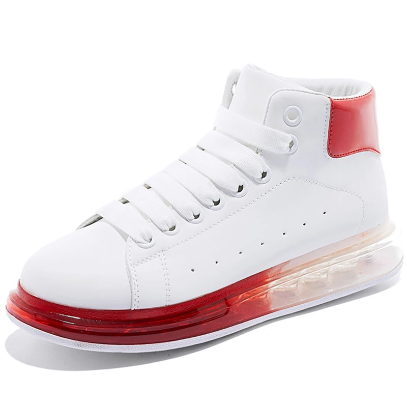 Fashion Pink Red Blue White Jelly Women Sneaker Casual Shoes High Upper Tenis Feminino Zapatos De Mujer Size 35-40 B992