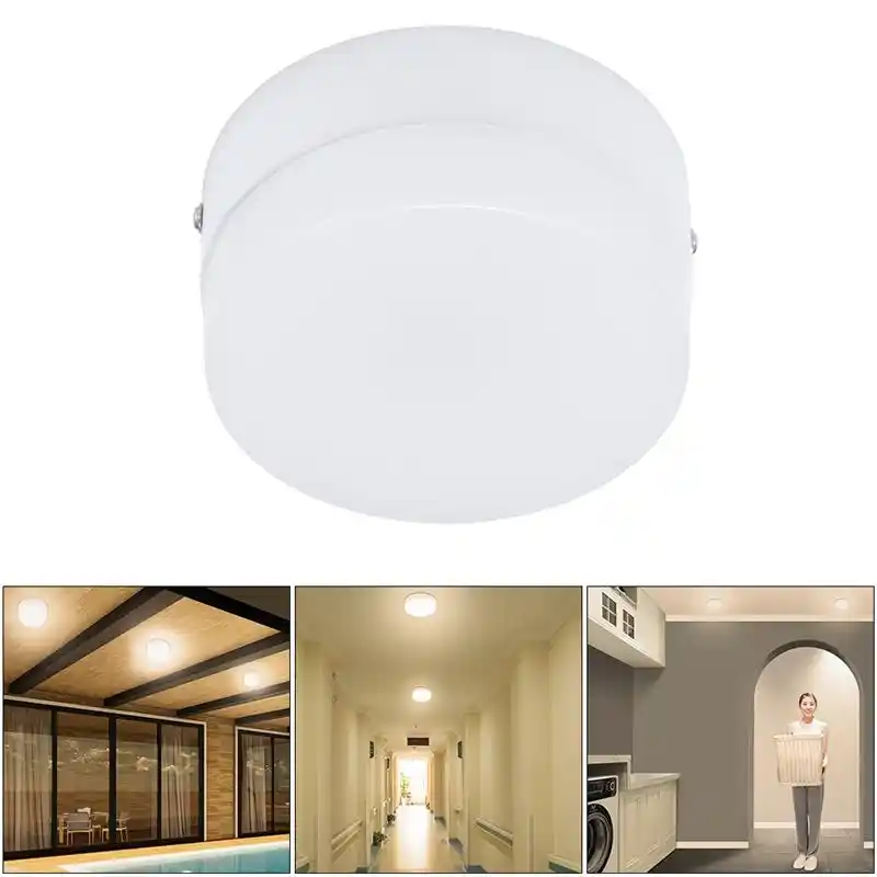 luz blanca fr/ía//c/álida para gargage 5.67 pulgadas HONWELL RF Sensor de movimiento LED luz de techo para interior inal/ámbrica con detector de se/ñal RF remoto escalera pasillo porche