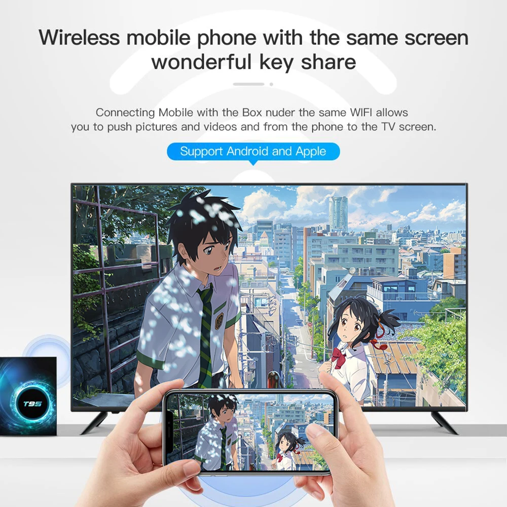 2020 Новый ТВ бокс Android 10 0 Youtube HD 6K TV Box Google голосовой помощник TTVXO Smart T95|ТВ-приставки и