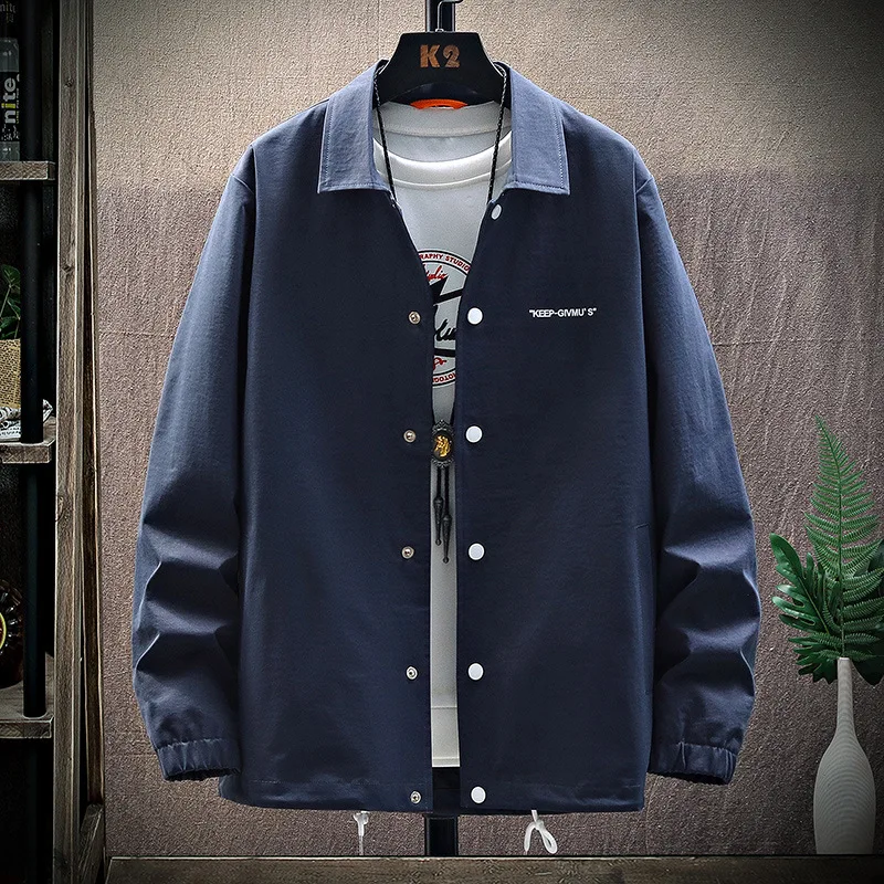 

Jacket men's spring and autumn new loose Lapel overcoat