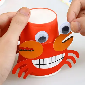 

2020 DIY Handmade Paper Cups Sticker Material Kit Children Kindergarten School Art Craft Educational Toys