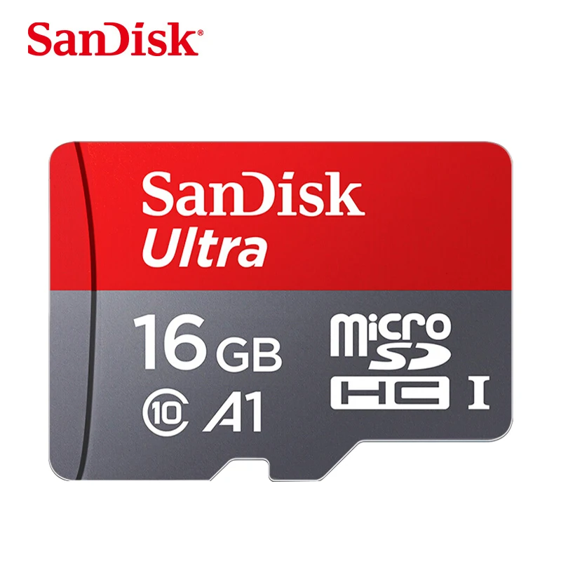 16GB SanDisk карта Micro SD 256 ГБ 200 ГБ 128 Гб 64 Гб SDXC карта памяти 32 Гб 16 Гб SDHC флэш-карта A1 cartao de memoria флеш-накопитель - Capacity: 16GB