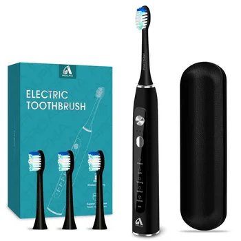 

Sonic Electric Toothbrushes for Adults Rechargeable Whitening Electric Toothbrush for Travel with 5 Modes and 3 Intensity-4 Head
