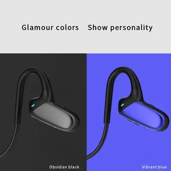 

Bluetooth Headphones F808 Bone Conduction Open-ear Headsets Wireless Sports Earphones TPE Material Cable