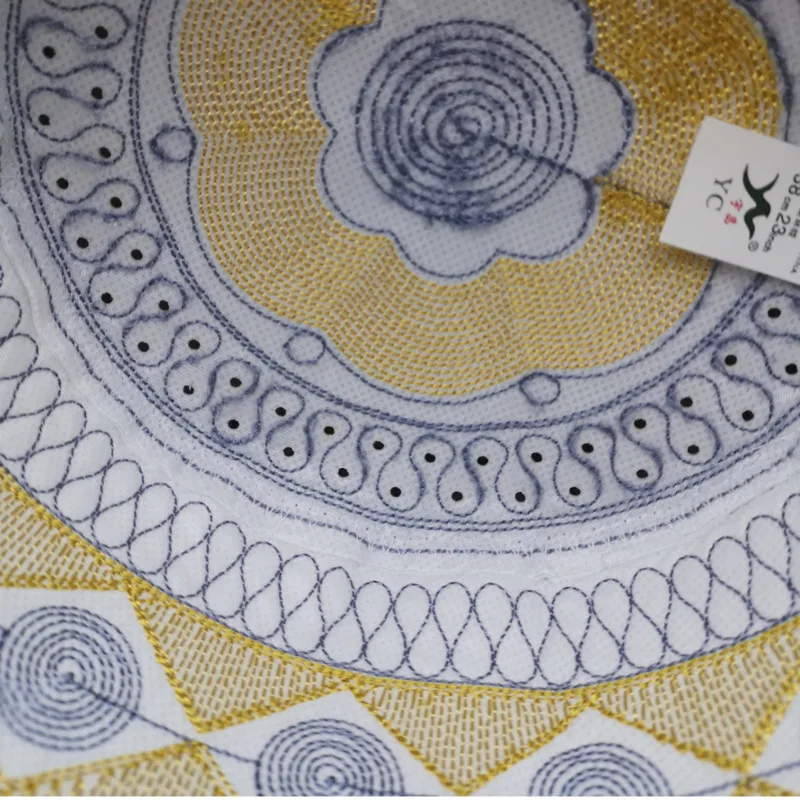 Men Arab Caps Kidouch Yellow Gray Islamique Chapeau Hats Muslim Nigerian Traditional Gorro Turco