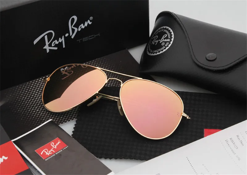 Очки для вождения RayBan RB3025 glassate Авиатор RayBan солнцезащитные очки для мужчин/женщин ретро поляризованные солнцезащитные очки RB3025