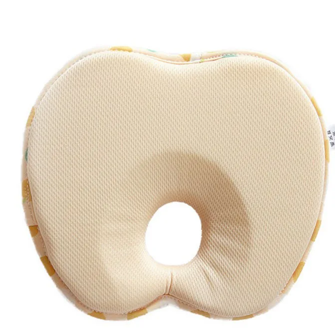 Apple Shape Khaki Высококачественная детская подушка из пены с эффектом памяти, дышащие подушки для формирования головы, предотвращающие появление плоской головы, эргономичный подголовник - Цвет: Apple Shape Khaki