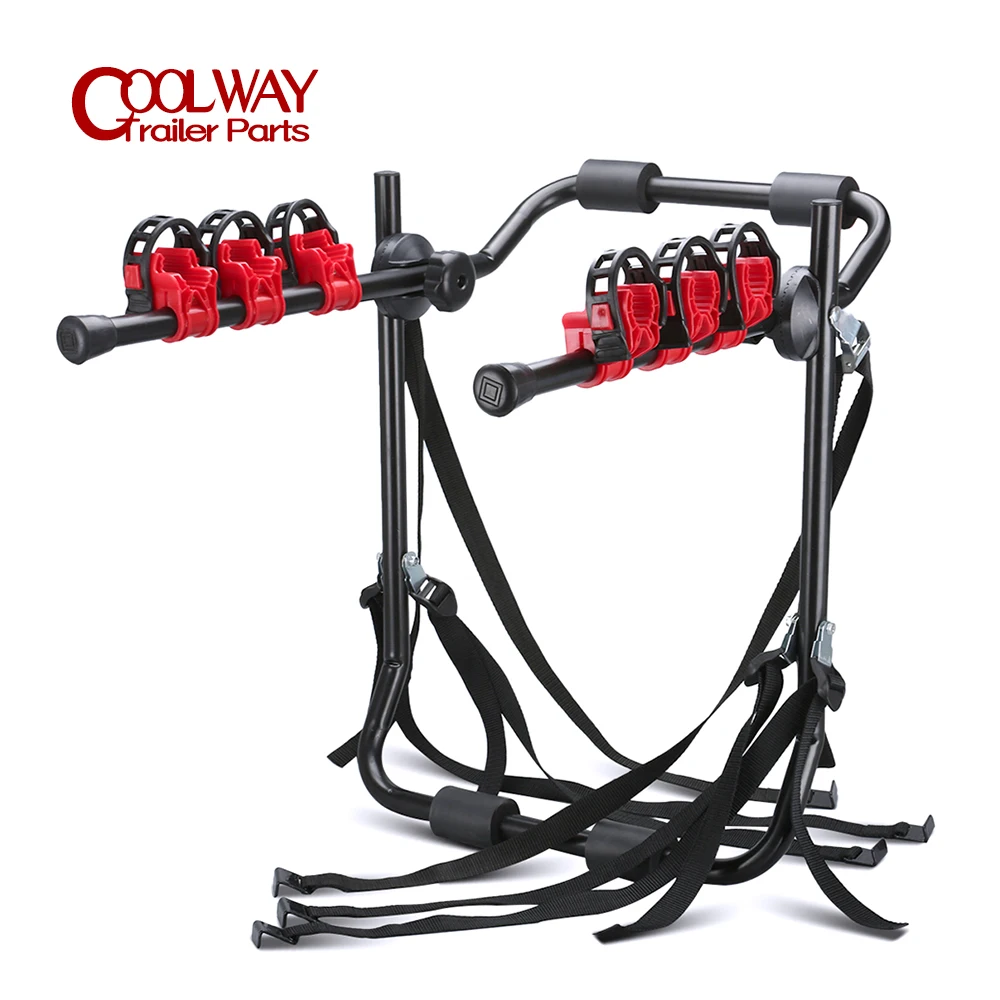 3Bicycle Sturdy Arm Trunk Mount Bike Carrier Rack Hatchback Rear