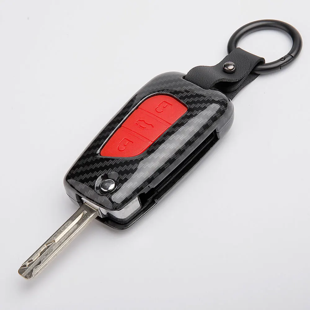 Чехол для ключа автомобиля из углепластика Toyota CHR CH R 2018 2019 2020 Camry Auris RAV4 Prado Corolla Yaris