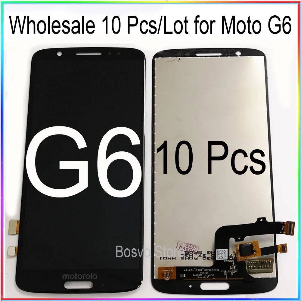 Оптовая продажа 10 шт./лот для Moto G6 ЖК экран дисплей с сенсорным дигитайзером в